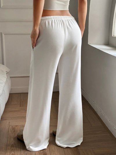 Relaxed Wide Leg Drawstring Pants - Style Chic Couture