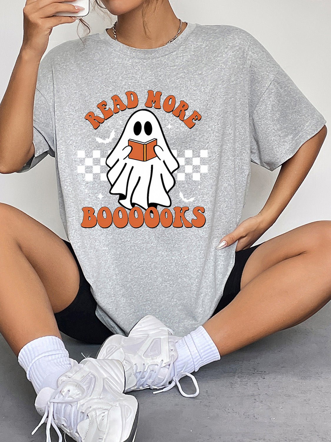 Ghost Graphic Tee - Round Neck, Short Sleeve