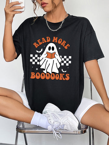 Ghost Graphic Tee - Round Neck, Short Sleeve