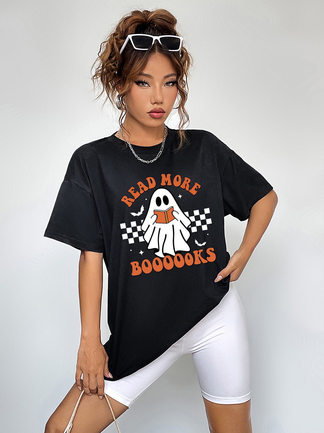 Ghost Graphic Tee - Round Neck, Short Sleeve