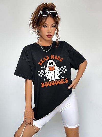 Ghost Graphic Tee - Round Neck, Short Sleeve