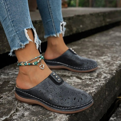 Round Toe Cutout Slip - Ons - Style Chic Couture