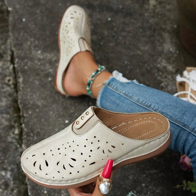 Round Toe Cutout Slip - Ons - Style Chic Couture