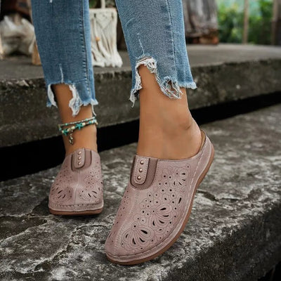 Round Toe Cutout Slip - Ons - Style Chic Couture