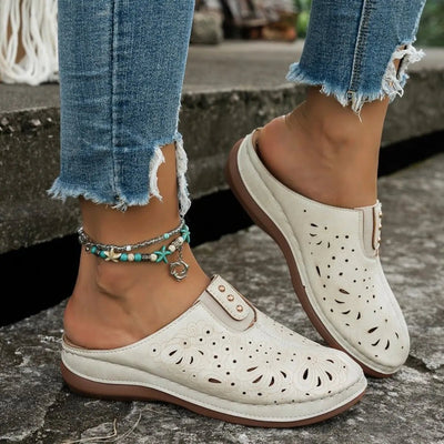 Round Toe Cutout Slip - Ons - Style Chic Couture