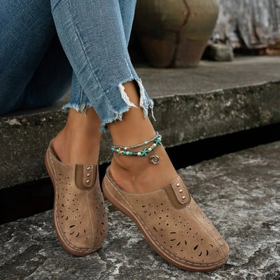 Round Toe Cutout Slip - Ons - Style Chic Couture