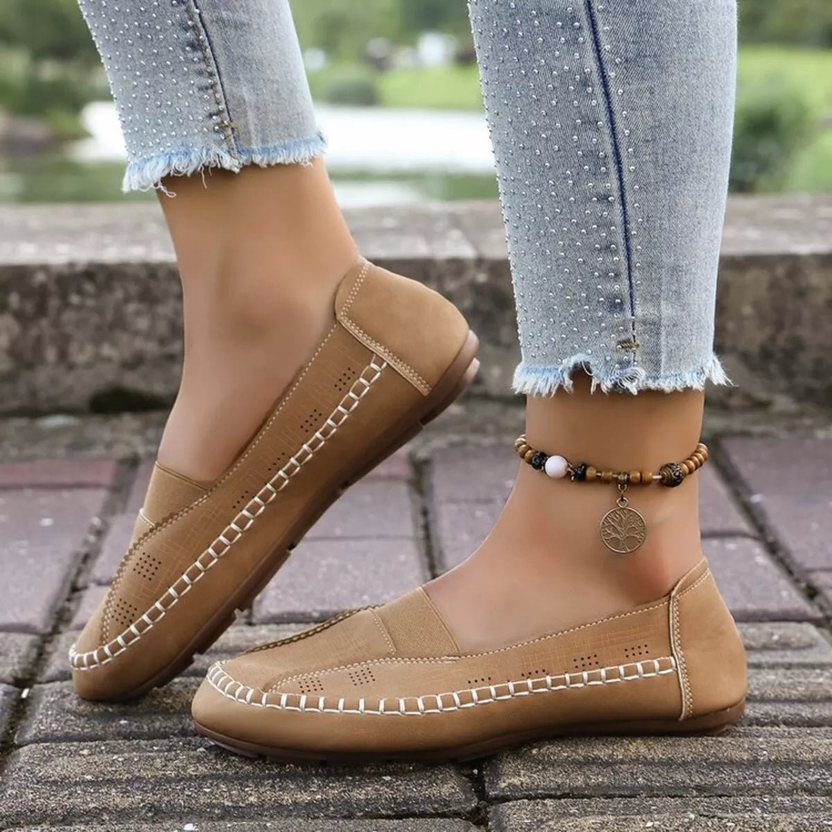 Round Toe Flats Slip - Ons - Style Chic Couture