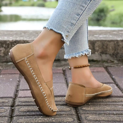 Round Toe Flats Slip - Ons - Style Chic Couture