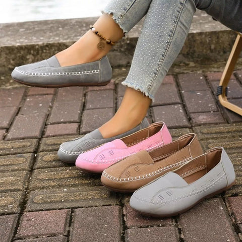 Round Toe Flats Slip-Ons