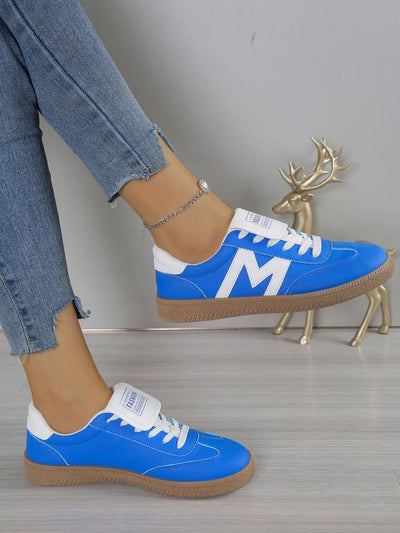 Round Toe Lace Up Sneakers - Style Chic Couture