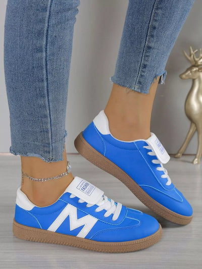 Round Toe Lace Up Sneakers - Style Chic Couture