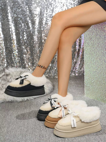 Round Toe Platform Ankle Boots