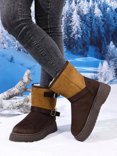 Round Toe Platform Boots - Style Chic Couture