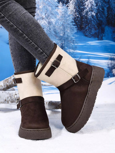 Round Toe Platform Boots - Style Chic Couture