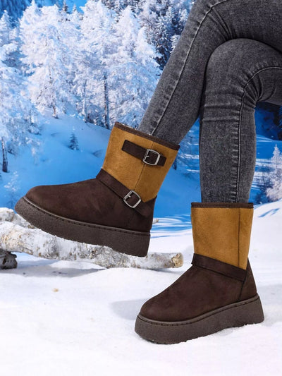 Round Toe Platform Boots - Style Chic Couture