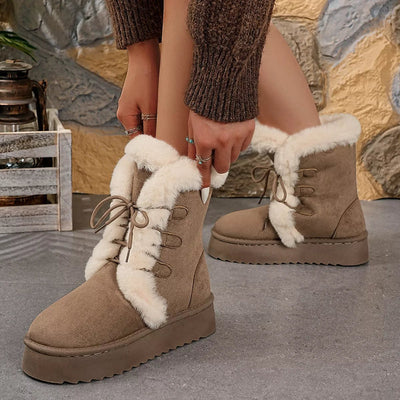 Round Toe Platform Boots - Style Chic Couture