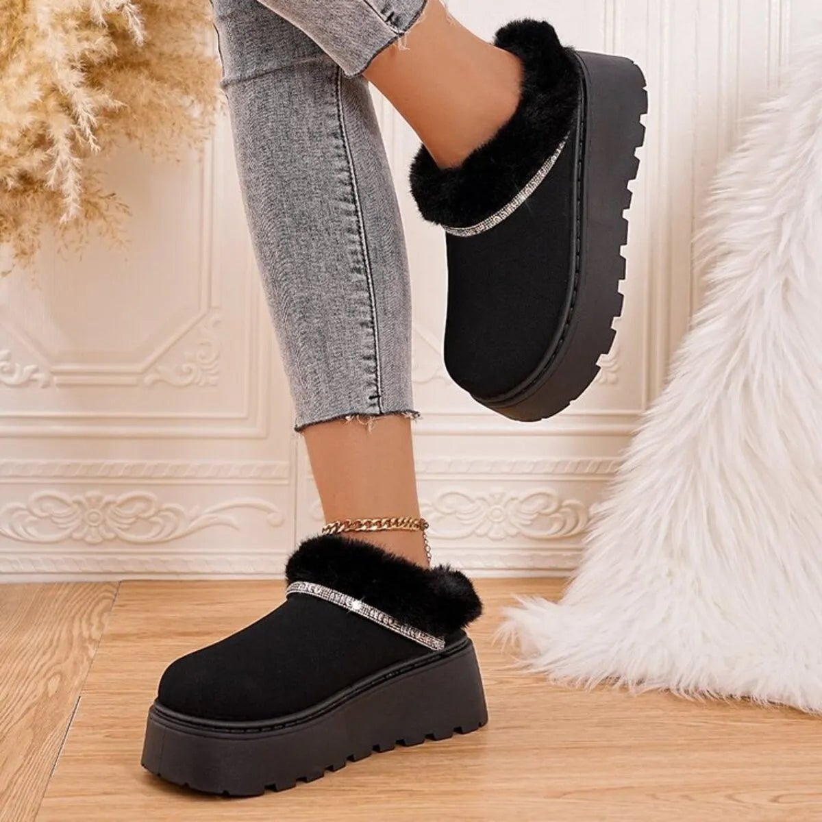 Round Toe Platform Boots - Style Chic Couture