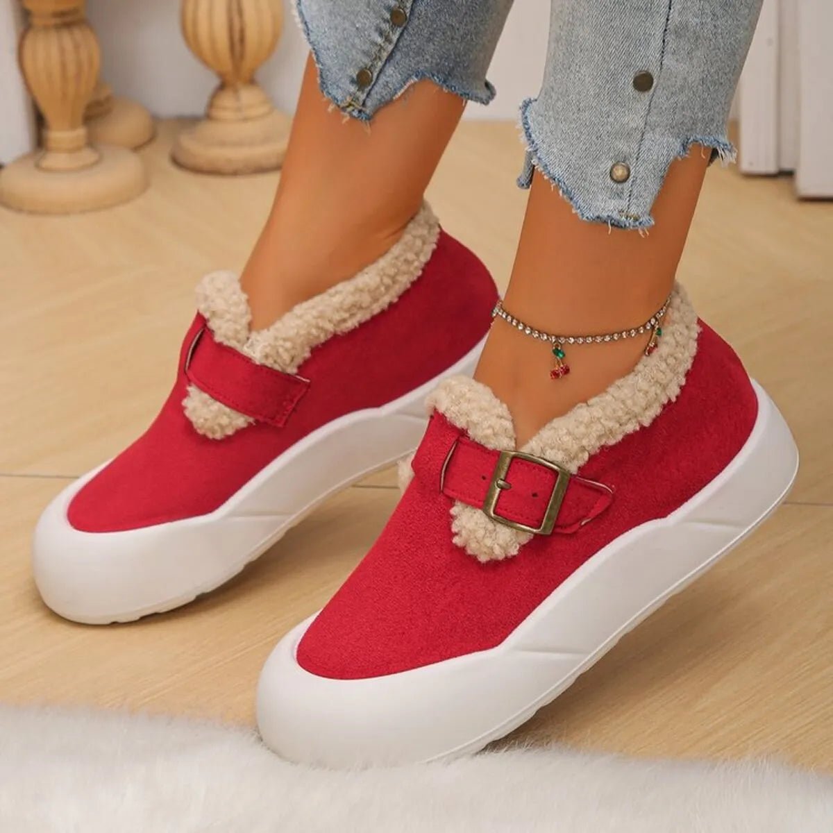 Round Toe Platform Slip - Ons - Style Chic Couture