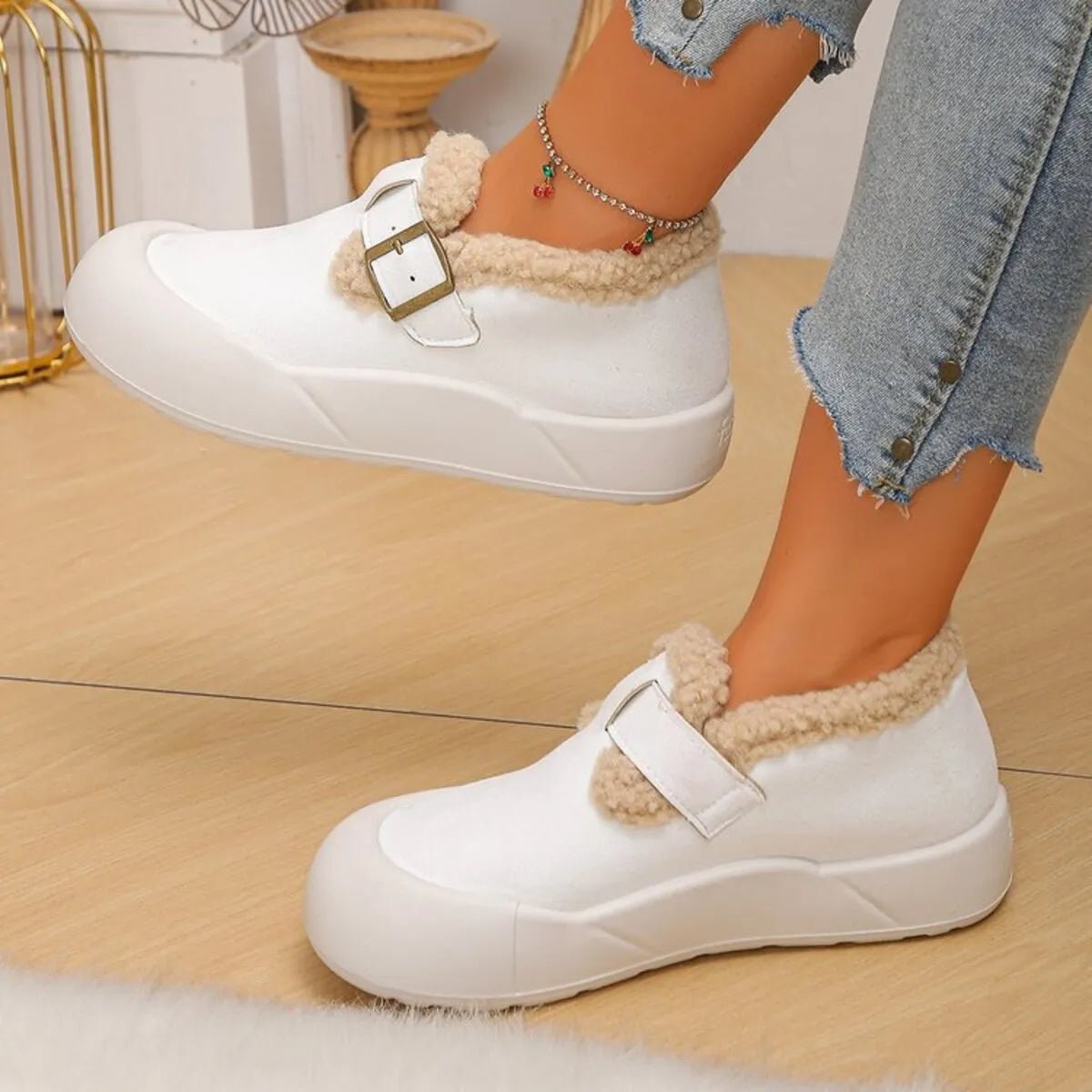Round Toe Platform Slip - Ons - Style Chic Couture