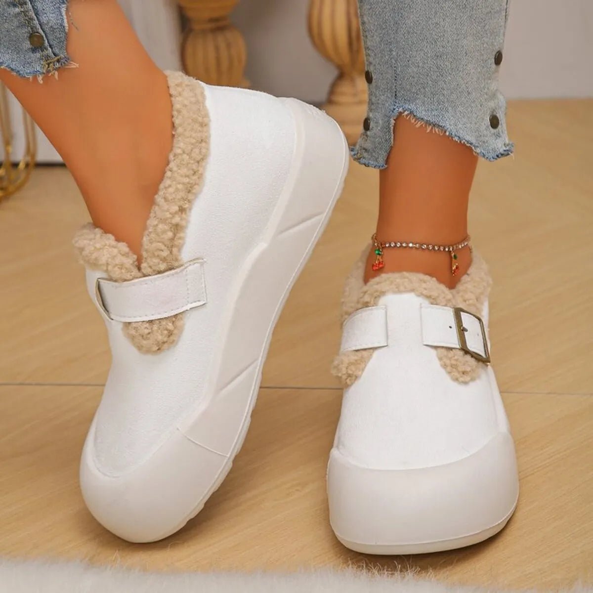 Round Toe Platform Slip - Ons - Style Chic Couture