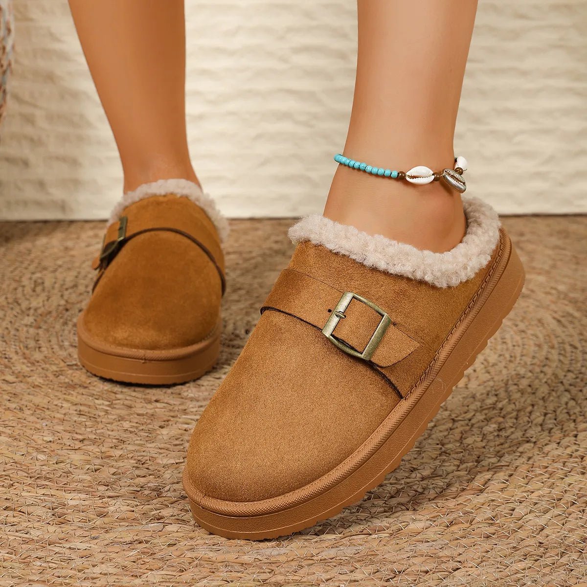 Round Toe Platform Slippers - Style Chic Couture