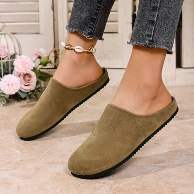 Round Toe Suede Slip - Ons - Style Chic Couture