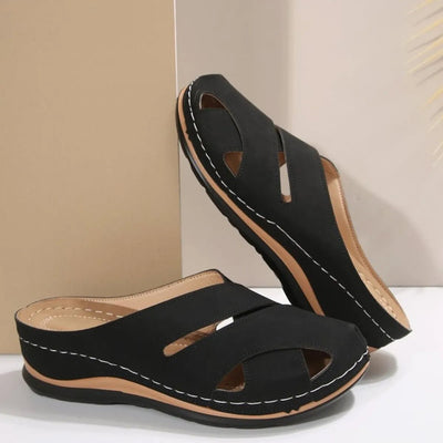 Round Toe Wedge Sandals - Style Chic Couture