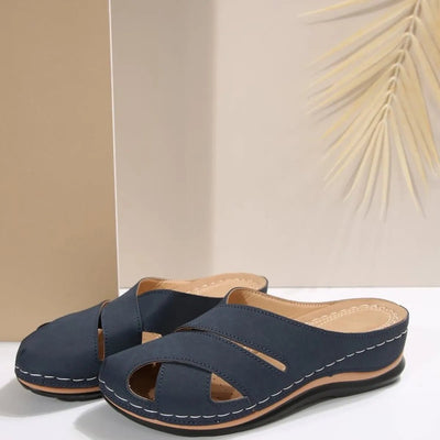 Round Toe Wedge Sandals - Style Chic Couture