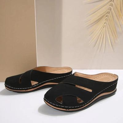 Round Toe Wedge Sandals - Style Chic Couture