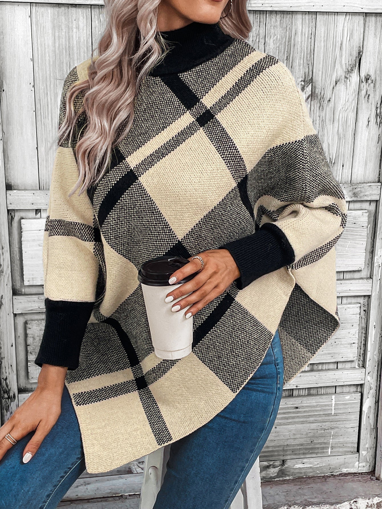 Seasonal Trend Oversized Turtleneck Sweater Ladies - Style Chic Couture