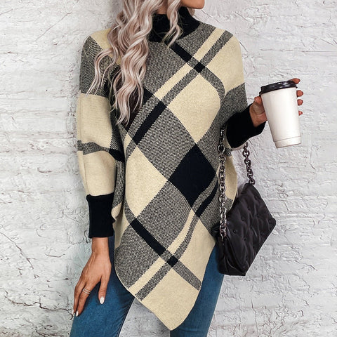 Seasonal Trend Oversized Turtleneck Sweater Ladies