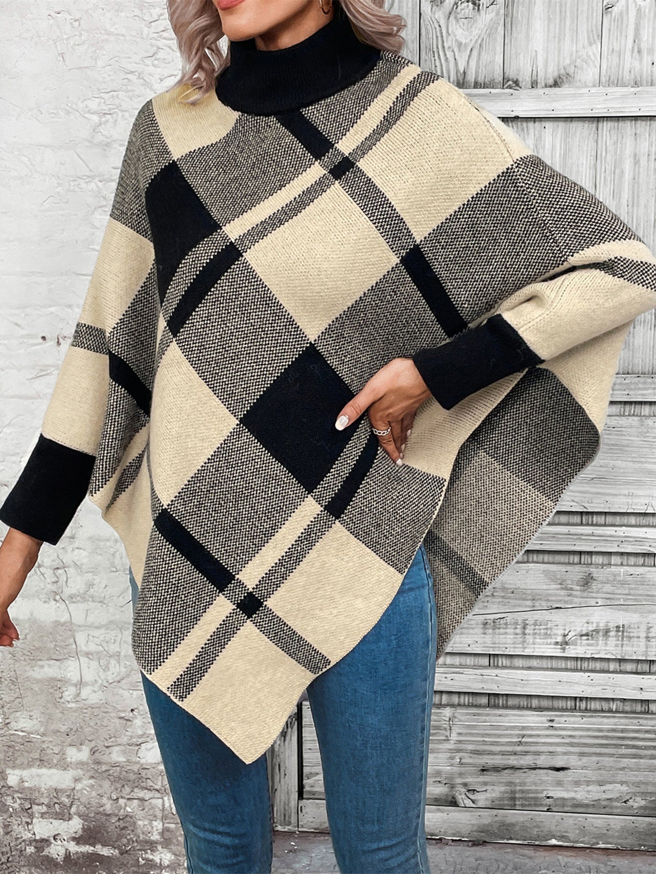 Seasonal Trend Oversized Turtleneck Sweater Ladies - Style Chic Couture