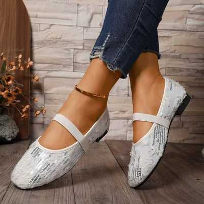 Sequin Round Toe Slip - Ons - Style Chic Couture