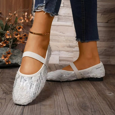 Sequin Round Toe Slip - Ons - Style Chic Couture
