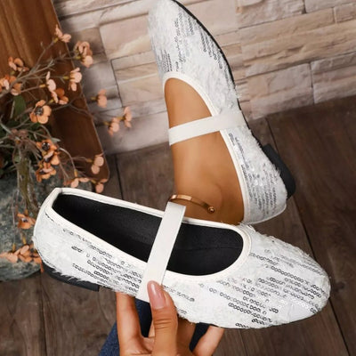 Sequin Round Toe Slip - Ons - Style Chic Couture