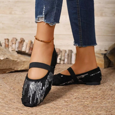 Sequin Round Toe Slip - Ons - Style Chic Couture