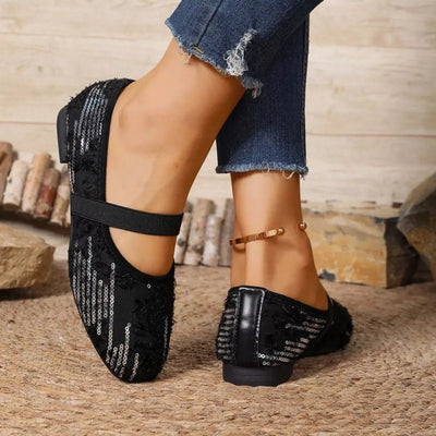 Sequin Round Toe Slip - Ons - Style Chic Couture