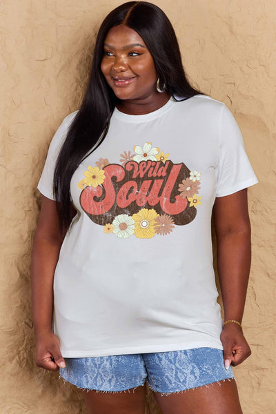 Simply Love Full Size WILD SOUL Graphic Cotton T-Shirt - Style Chic Couture