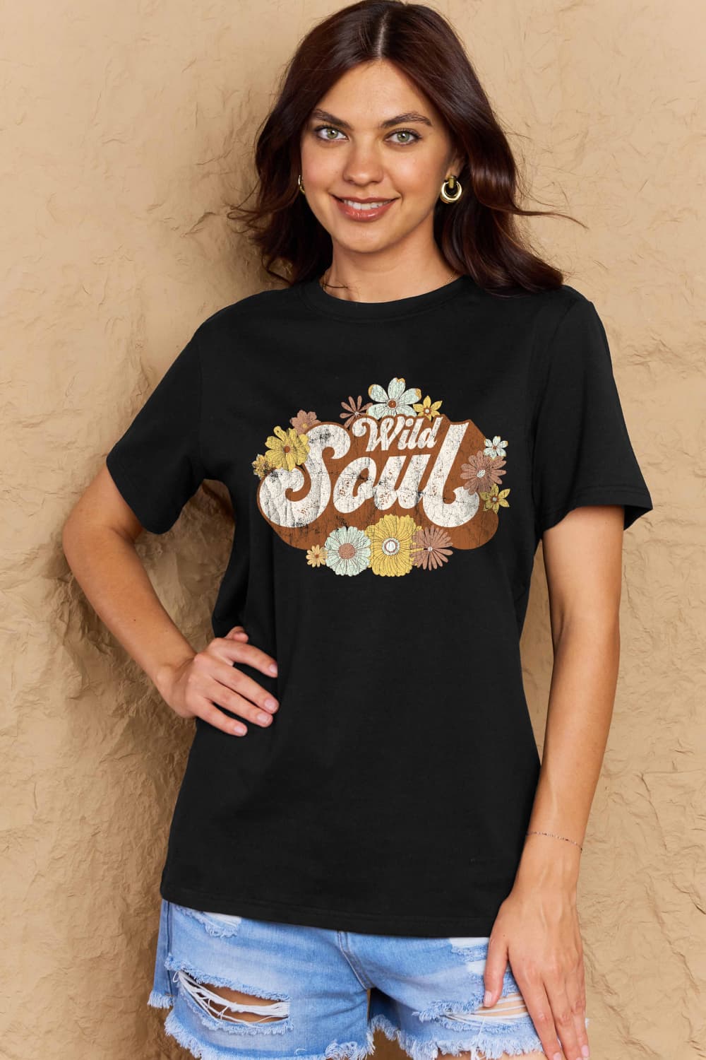 Simply Love Full Size WILD SOUL Graphic Cotton T-Shirt - Style Chic Couture