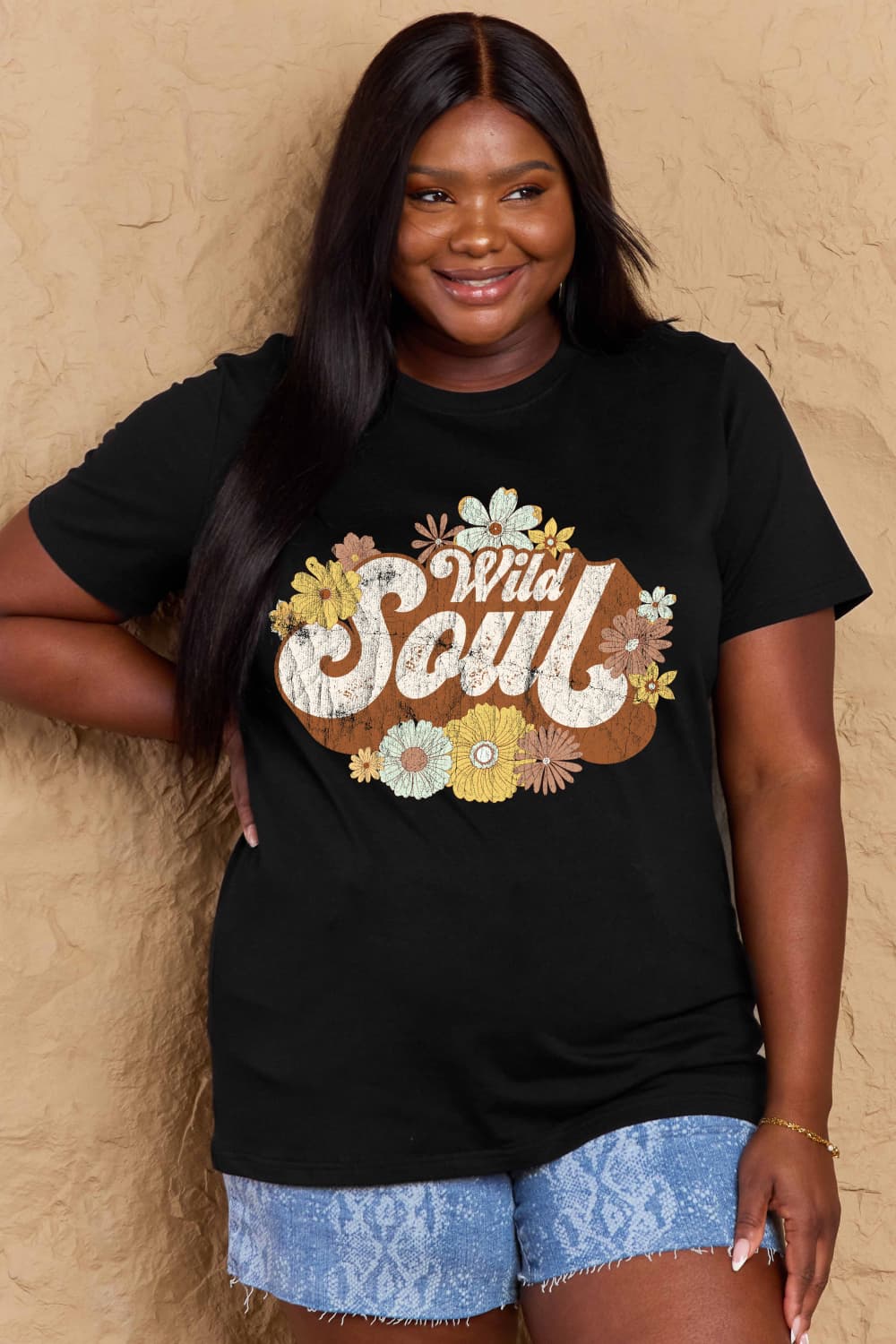 Simply Love Full Size WILD SOUL Graphic Cotton T-Shirt - Style Chic Couture