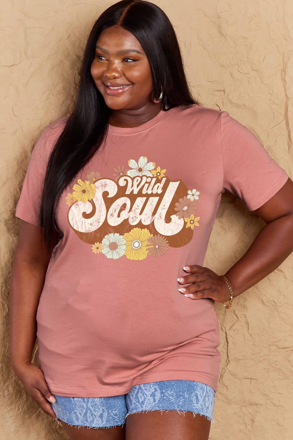 Simply Love Full Size WILD SOUL Graphic Cotton T-Shirt - Style Chic Couture