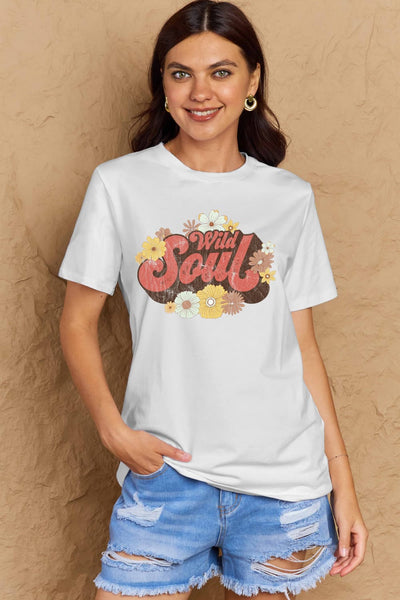 Simply Love Full Size WILD SOUL Graphic Cotton T-Shirt - Style Chic Couture