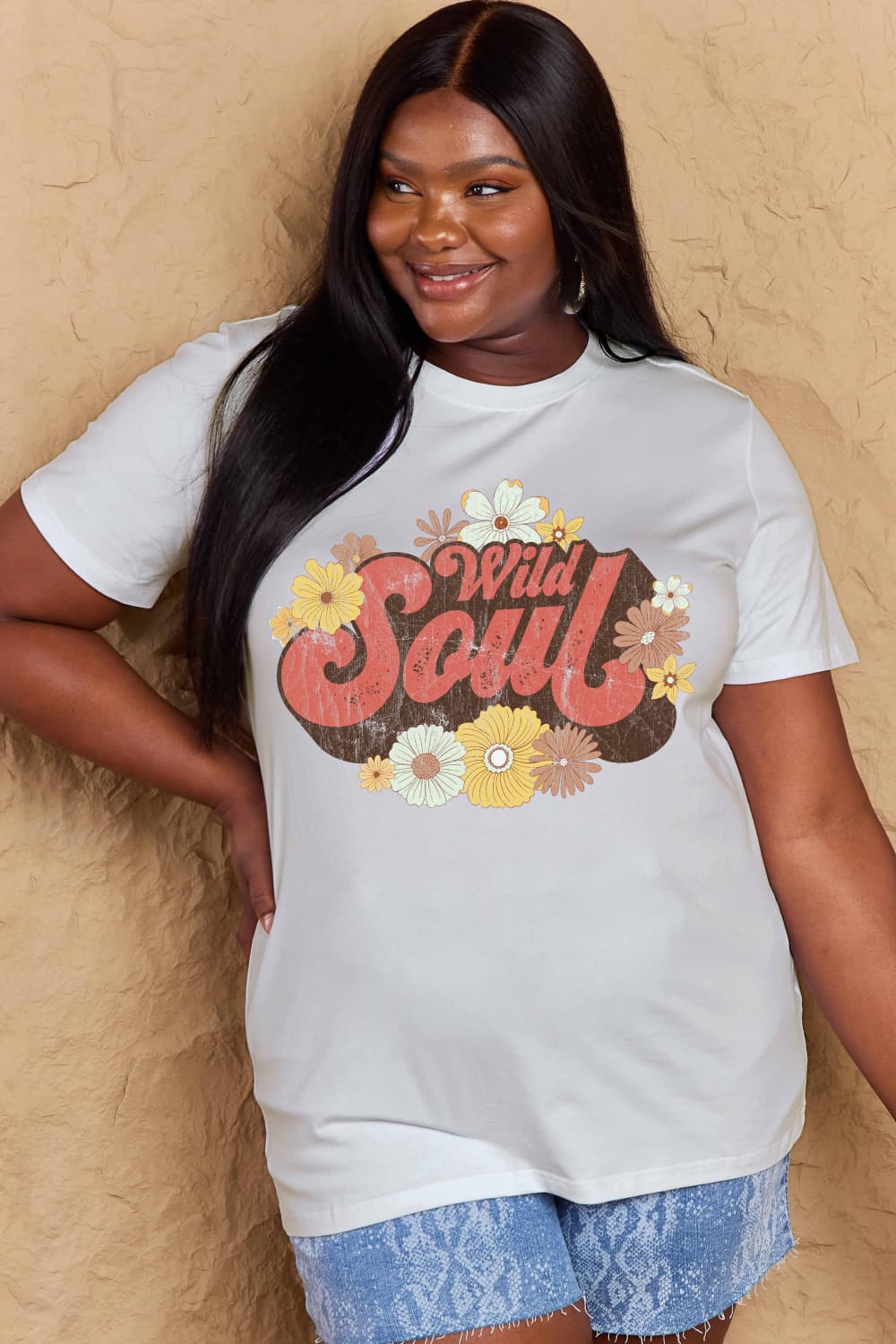 Simply Love Full Size WILD SOUL Graphic Cotton T-Shirt - Style Chic Couture