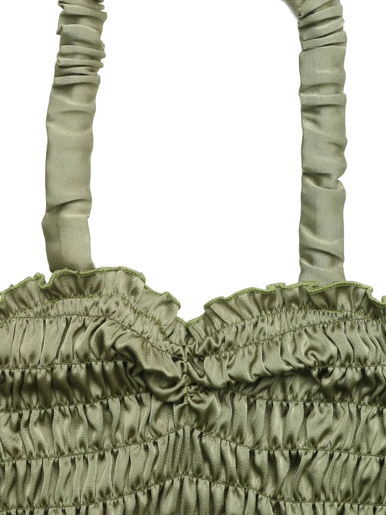 Smocked Halter Neck Cami - Style Chic Couture