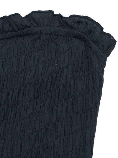 Smocked Tube Wide Leg Jumpsuit - Style Chic Couture