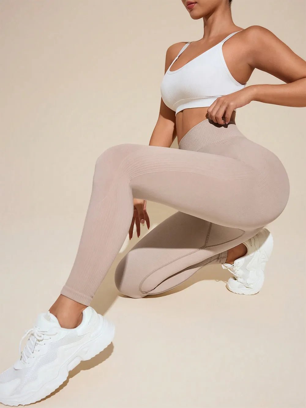 Solid High Rise Active Leggings - Style Chic Couture