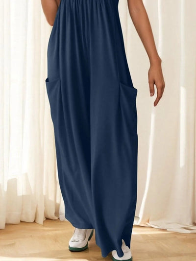 Spaghetti Strap Wide Leg Jumpsuit - Style Chic Couture