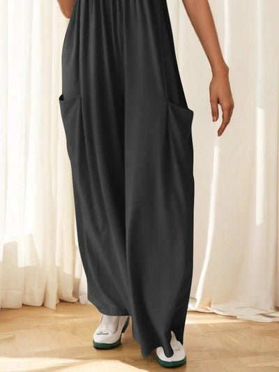 Spaghetti Strap Wide Leg Jumpsuit - Style Chic Couture