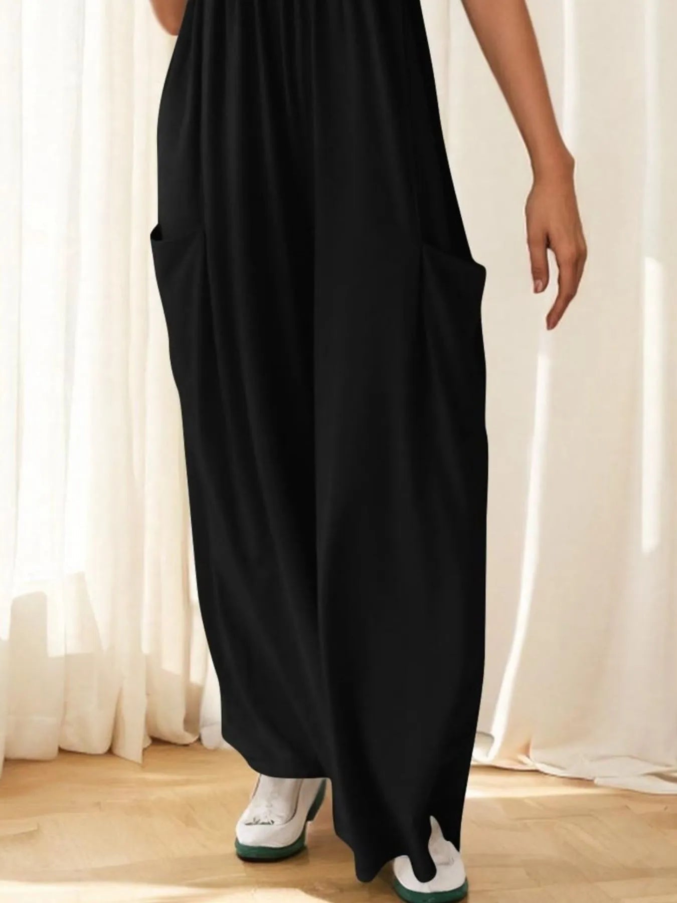 Spaghetti Strap Wide Leg Jumpsuit - Style Chic Couture