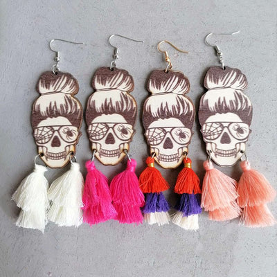 Spider Grandma Tassel Earrings